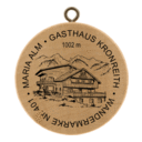 Bild Nr.  1, Wandermarken, Nr. 401 - Maria Alm - Gasthaus Kronreith